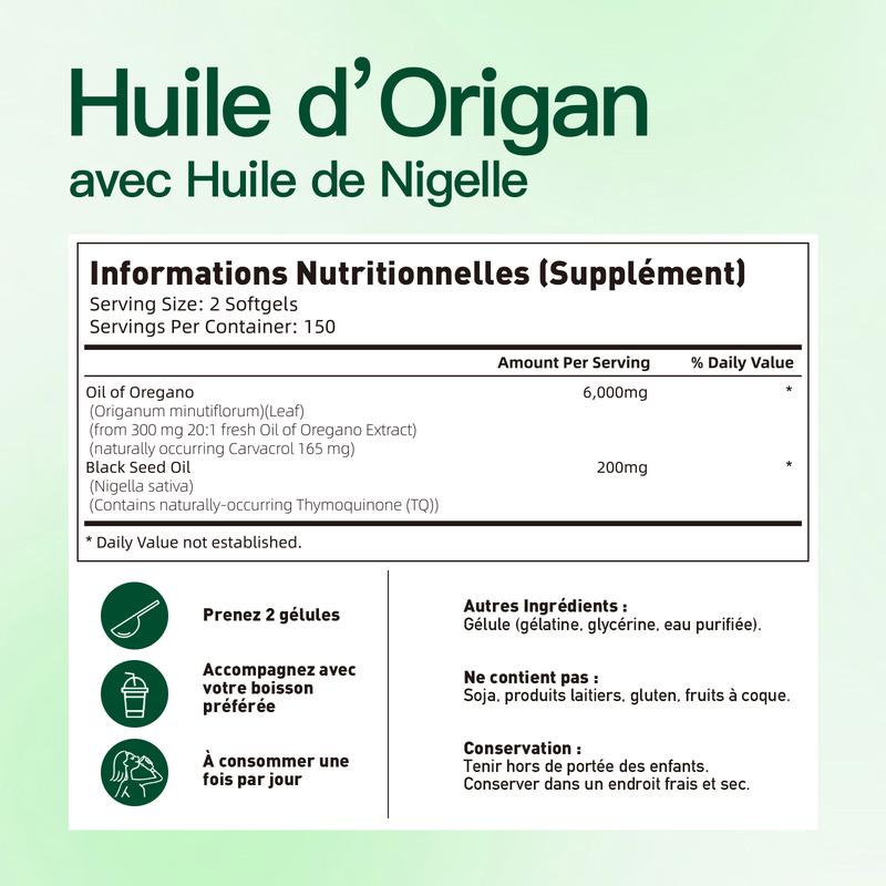 Huile d’Origan Naturelle – Confort & Bien-être au Quotidien