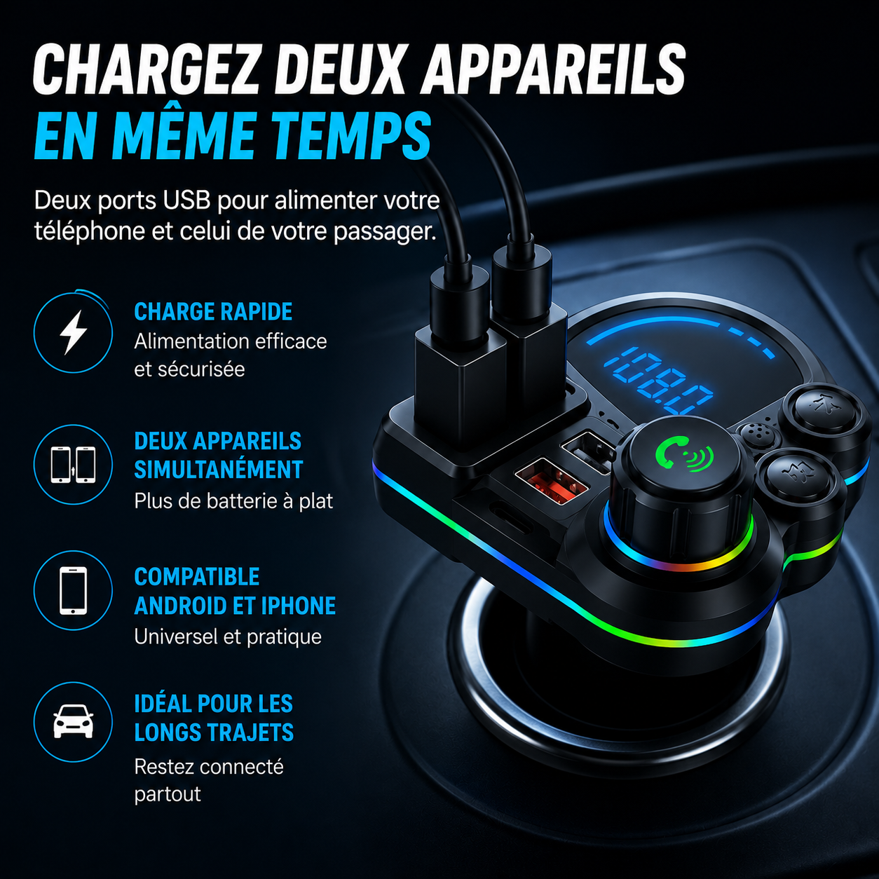Transmetteur FM Auto Pro