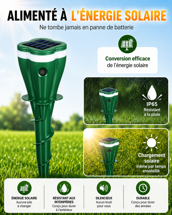 Repousse-Taupes Solaire Pro