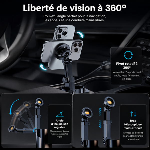 Support Magnétique Pour Porte-Gobelet Voiture