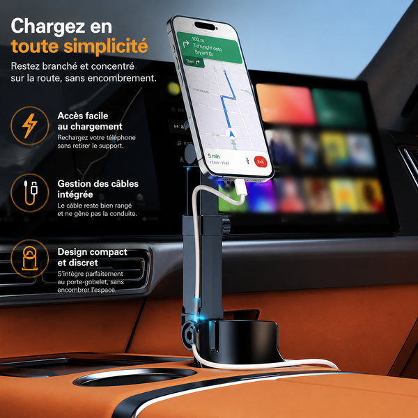 Support Magnétique Pour Porte-Gobelet Voiture