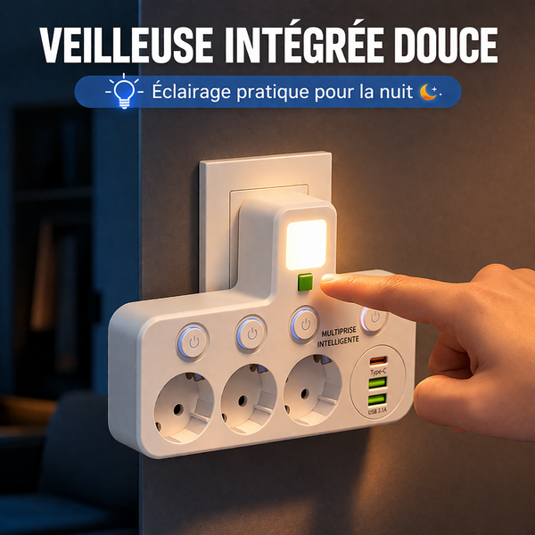 Multiprise USB Intelligente Compacte