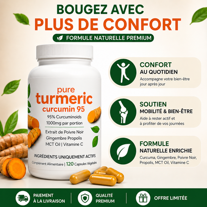 Gélules de Curcuma 95% de Curcumine