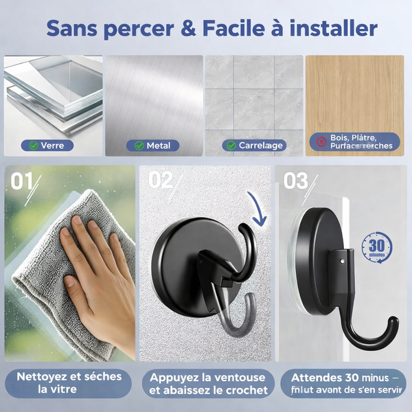 Crochets Ventouse UltraFix